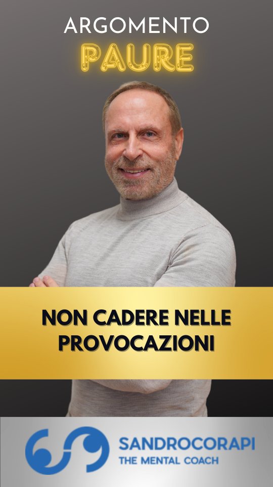 Non cadere nelle provocazioni 🤬
📍Rabbia, vergogna, voglia di reagire.. come reagisci quando qualcuno ti provoca?
Sei un impulsivo o mantieni la calma?
Fammelo sapere nei commenti ⬇️
Ps. Manda il video a qualcuno che non riesce a controllare la rabbia 🔥
#rabbia #provocazione #reagire #paure #comunicazione #relazioni #mentalcoach #sandrocorapi